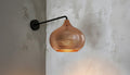 Handmade Copper Wall Light, Moroccan Perforated Sconce, Brass Wall Lamp Fixture, Boho Bedroom or Hallway Lighting