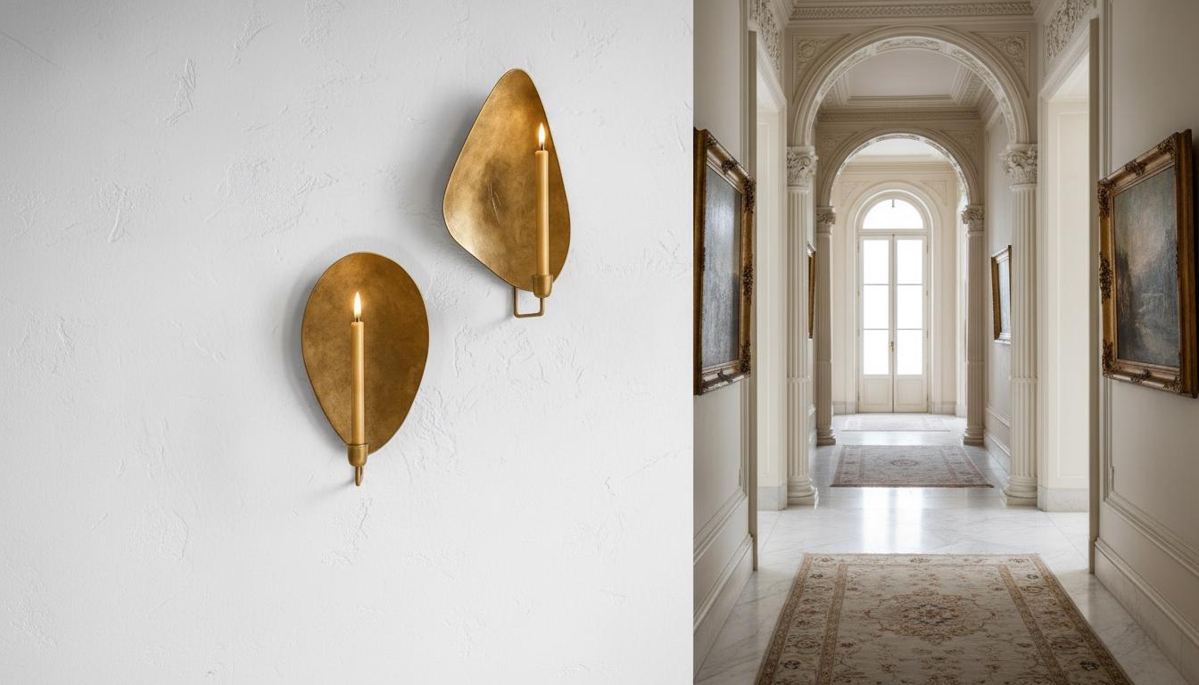 Handmade Moroccan Brass Wall Sconce , Moroccan Brass Candle , Gold Leaf Accent ,Round or Oval Gold Leaf Wall Light  Moroccan Boho Lighting