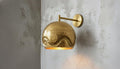 Handmade Brass Wall Light, Modern Hammered Sconce, Gold Wall Lamp Fixture, Elegant Bedroom or Hallway Lighting