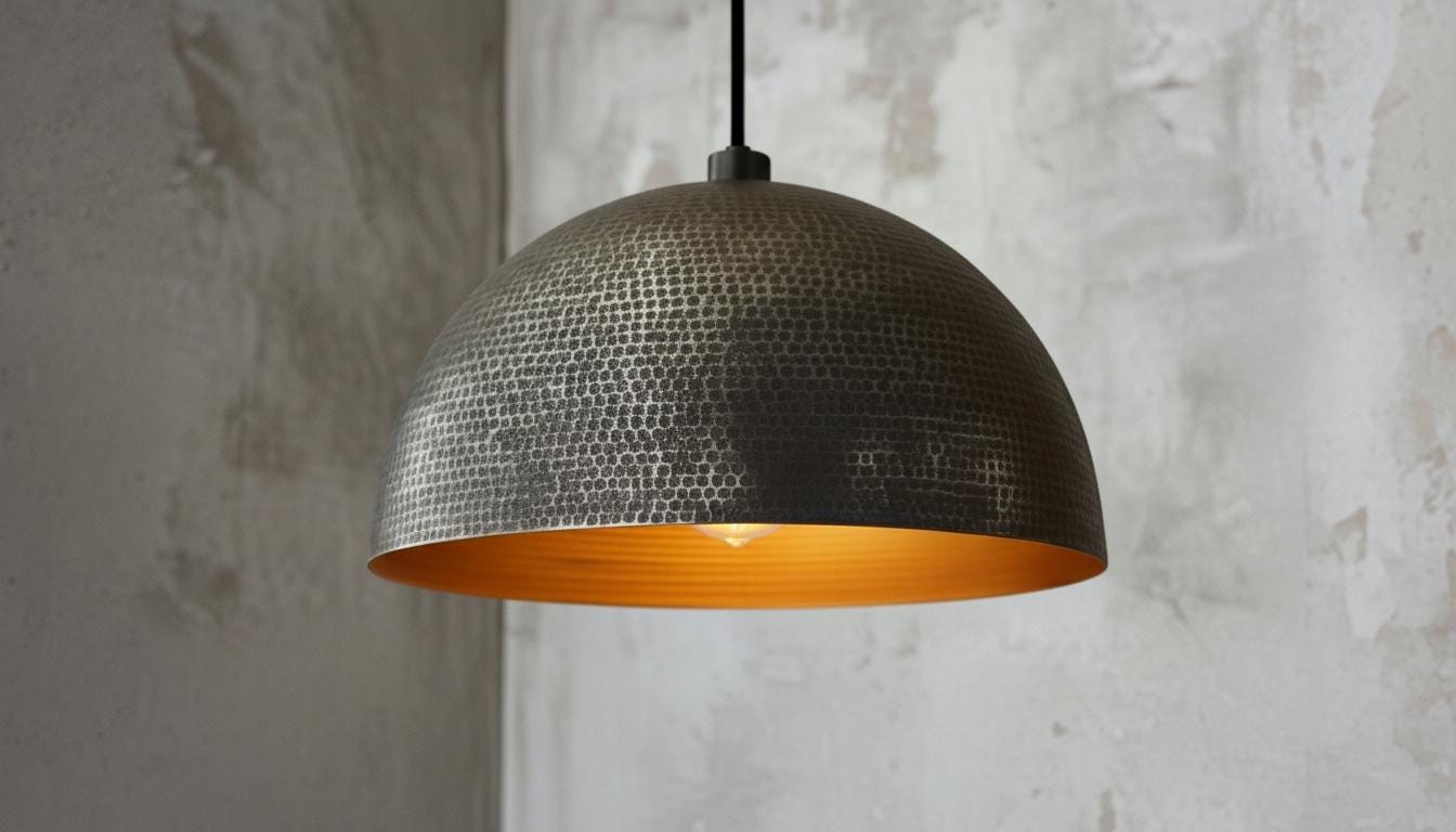 Black Brass Pendant Light , Brass Dome Ceiling Lamp , Hammered Brass Fixture , Black Industrial Ceiling Lamp , Modern Moroccan Home Lighting
