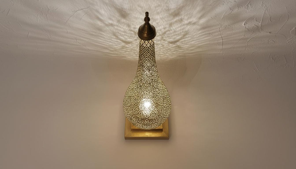 Handmade Brass Moroccan Floor Lamp , Handmade Moroccan Brass Lamp , Boho Ambient Lighting ,Decor Light Fixture