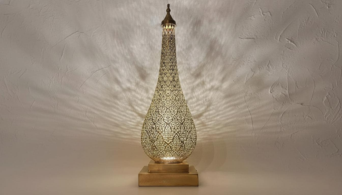 Handmade Brass Moroccan Floor Lamp , Handmade Moroccan Brass Lamp , Boho Ambient Lighting ,Decor Light Fixture