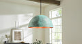Green Patina Dome Lamp , Oxidized pendant Copper Patina Light , Hanging Pendant Lighting, Kitchen Island Lighting ,Ceiling Light Fixture