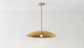 Handmade Hammered Brass Pendant Light: Gold Leaf Moroccan Dome