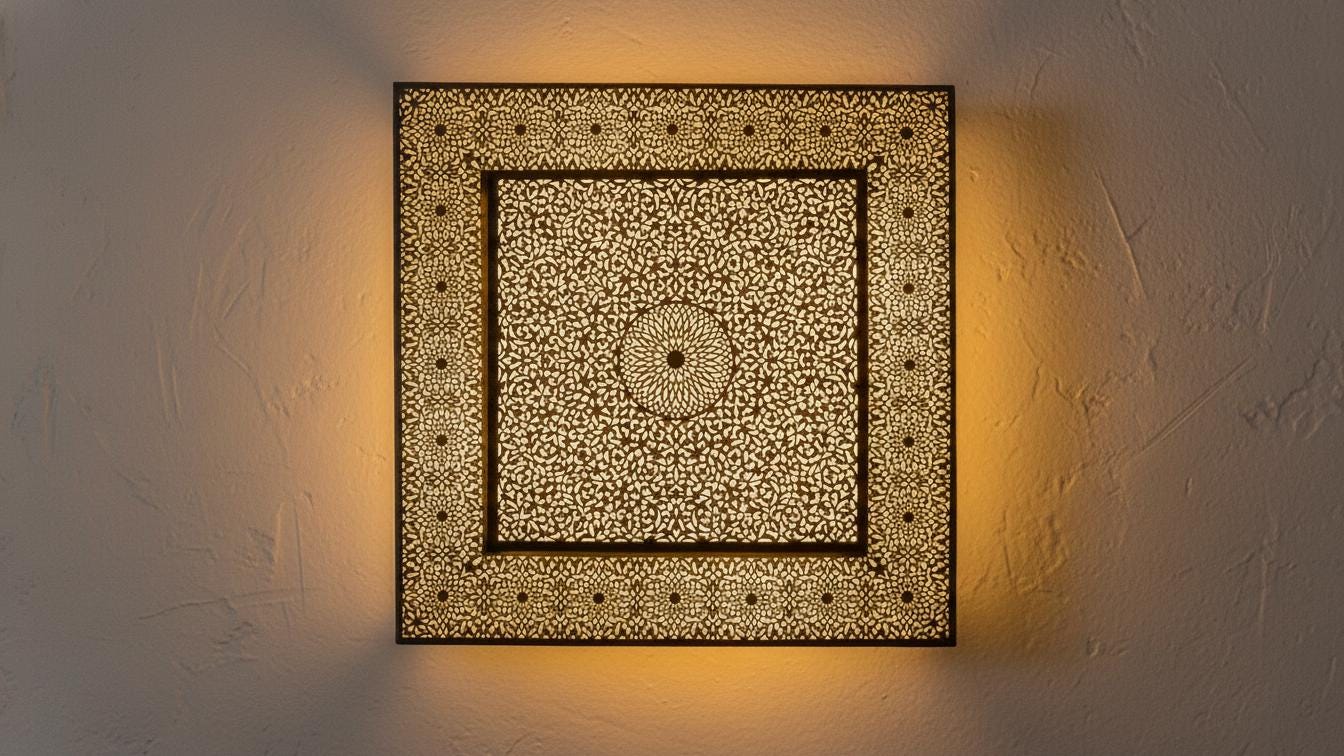 Handmade Moroccan Brass Wall Sconce , Unique Moroccan Copper Light Fixture, Morocco Light, Traditional Artisan Home Decor