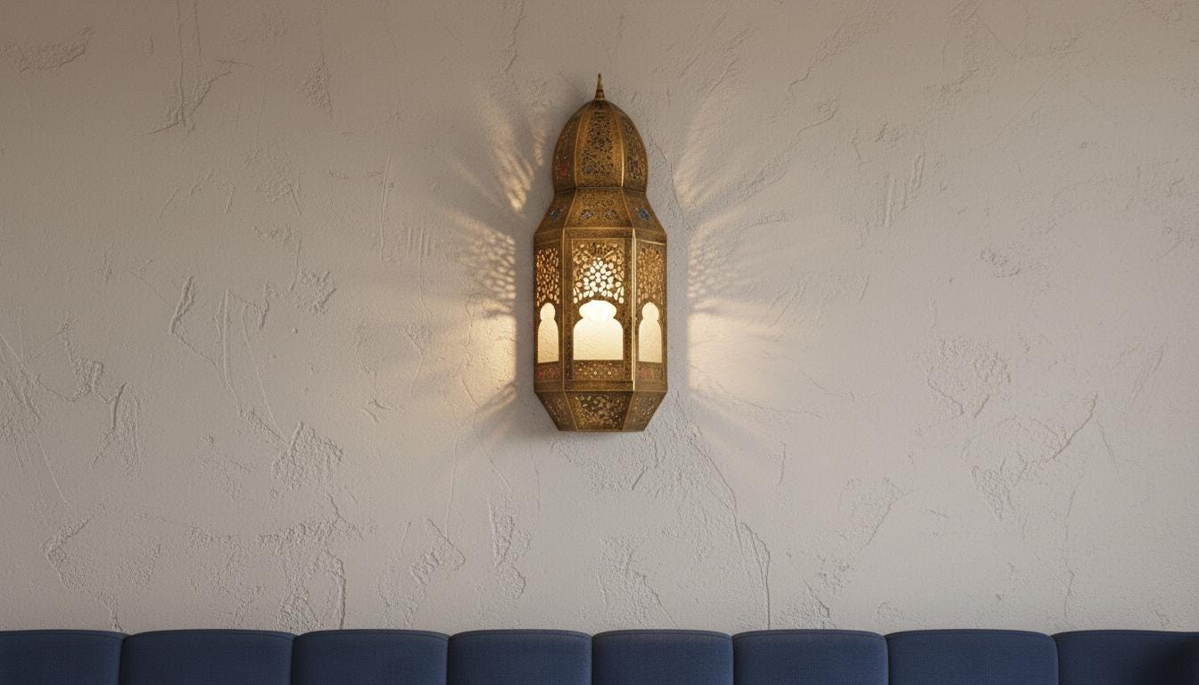 Moroccan Wall Brass Light, Moroccan Lamp,Brass Sconce Light Brass,Traditional Lighting Wall Lights in Home Decor,Art Decor Light Wall Sconce