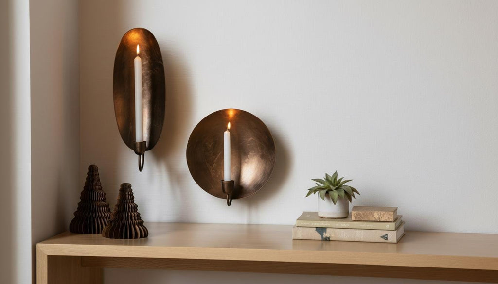 Handmade Moroccan Copper Wall Sconce, Hammered Brass Lighting