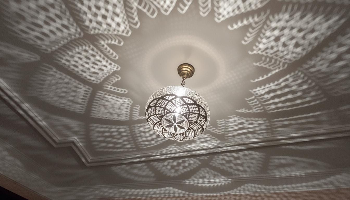 Moroccan Brass Pendant – Handmade Brass Hanging Lamp, Boho Ceiling Light Fixture, Artisan Moroccan Chandelier, Vintage Brass Home Decor
