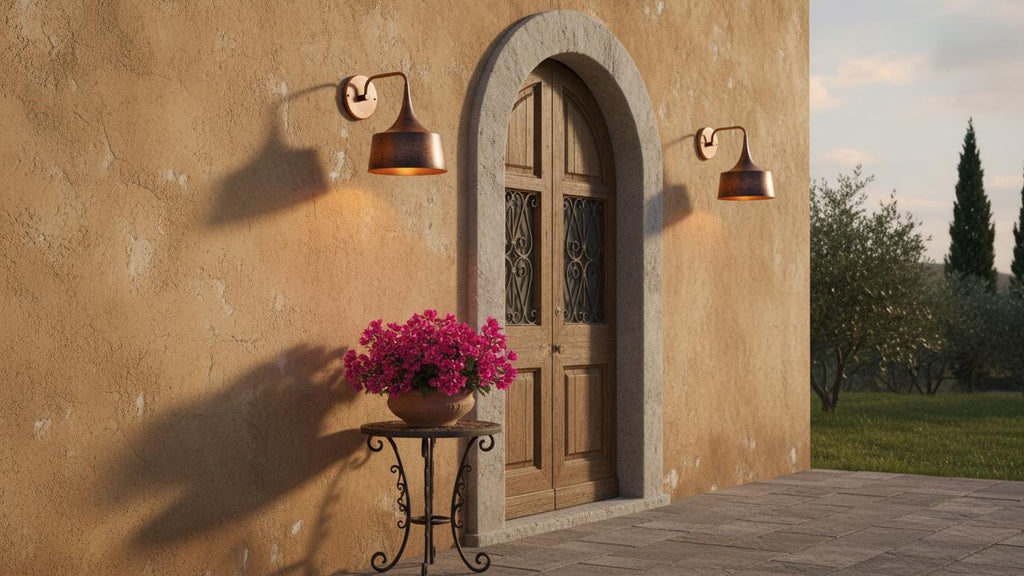 Handcrafted Copper Wall Sconce - Moroccan Boho Lighting