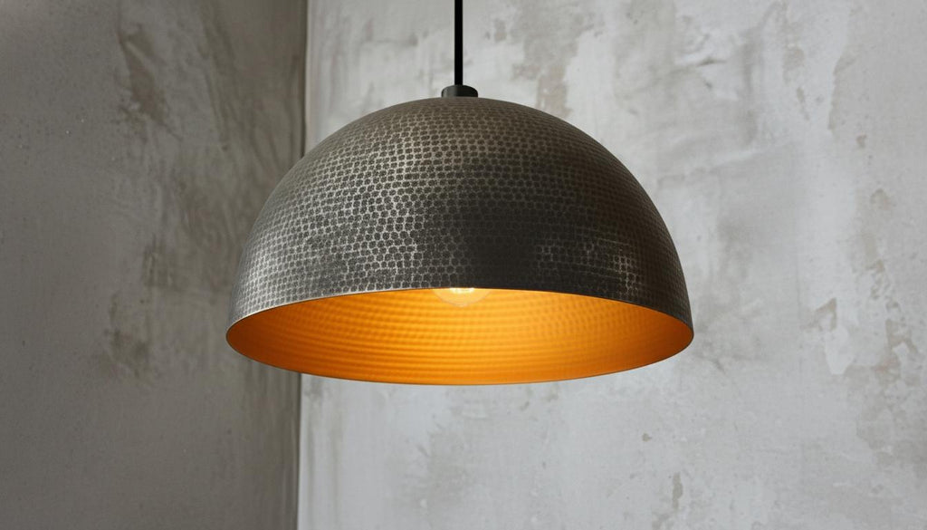 Set of 2 Hammered black Brass Dome Pendant Light, Oxidized Ceiling Fixture , Solid Rustic Copper Farmhouse Kitchen Island Light Fixture