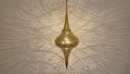 Handmade Moroccan Brass Pendant Lamp, Boho Hanging Light