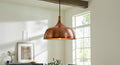 Handmade Copper Pendant Light – Modern Copper Dome Pendant Lamp – Rustic Farmhouse Kitchen Island –Dining Room Light Fixture –Solid Copper