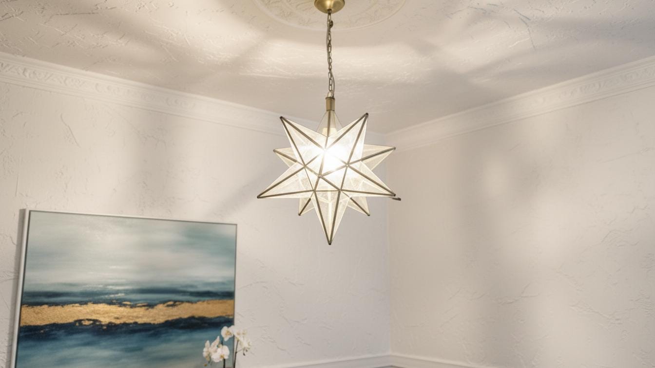 Handmade Moroccan Milk Glass Pendant Light , Rustic Glass Ceiling , Handmade Glass Modern, Glass Ceiling  White Glass Ceiling Chandelier