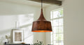 Oxidized Copper Pendant – Moroccan Ceiling Dome Lighting– Handcrafted Dome Ceiling Fixture for Rustic Farmhouse Kitchen Island–Dome Lamp