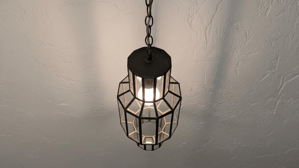 Handmade Glass Brass Hanging Lamp, Moroccan Lantern Ceiling Light, Boho Pendant Lighting Fixture , Boho Brass Ceiling Lamp
