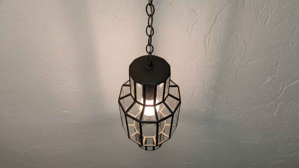 Handmade Glass Brass Hanging Lamp, Moroccan Lantern Ceiling Light, Boho Pendant Lighting Fixture , Boho Brass Ceiling Lamp
