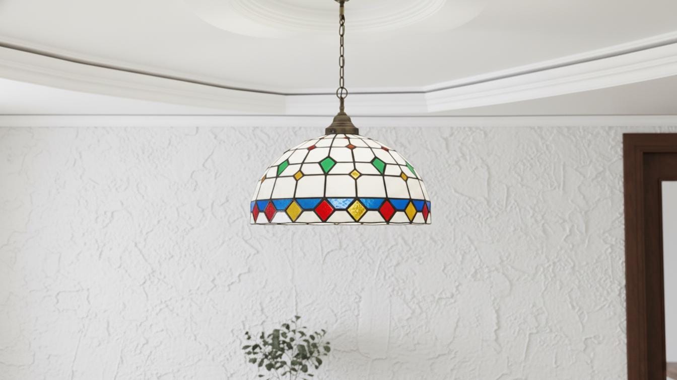 Glass Pendant Light , Moroccan lighting style Elegance Filigrain suspension light ,Brass Handmade Moroccan pendant light,hanging glass light