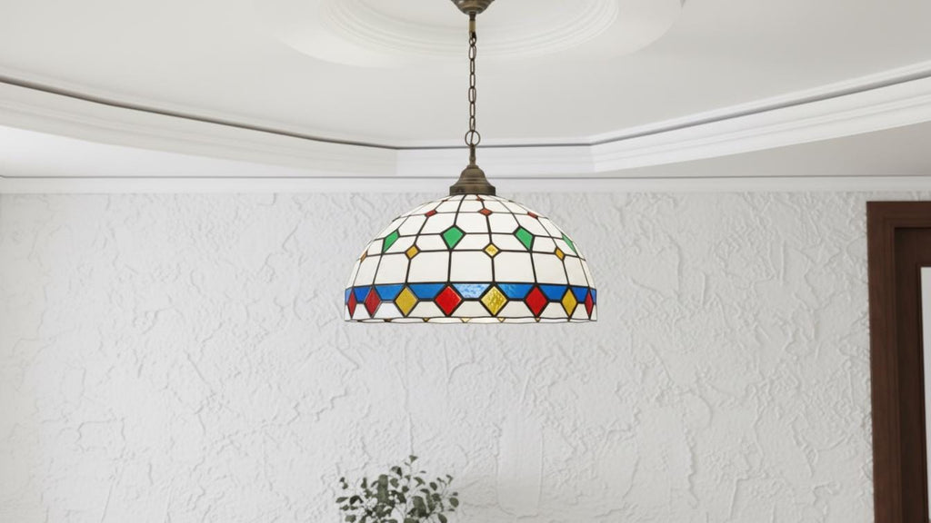 Glass Pendant Light , Moroccan lighting style Elegance Filigrain suspension light ,Brass Handmade Moroccan pendant light,hanging glass light