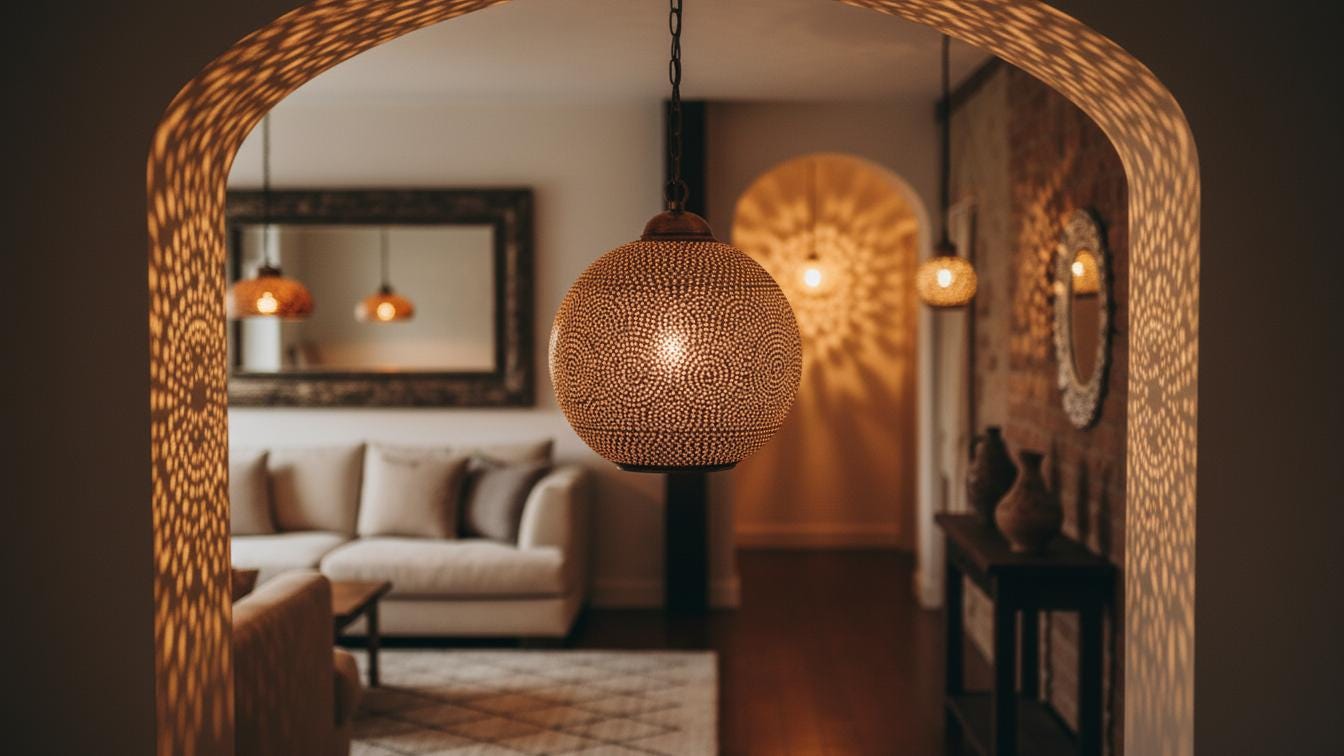 Handcrafted Moroccan brass pendant light , Handmade Hanging Lamp , Pendant Brass Light , Pendant Lighting ,Moroccan Light Fixtures