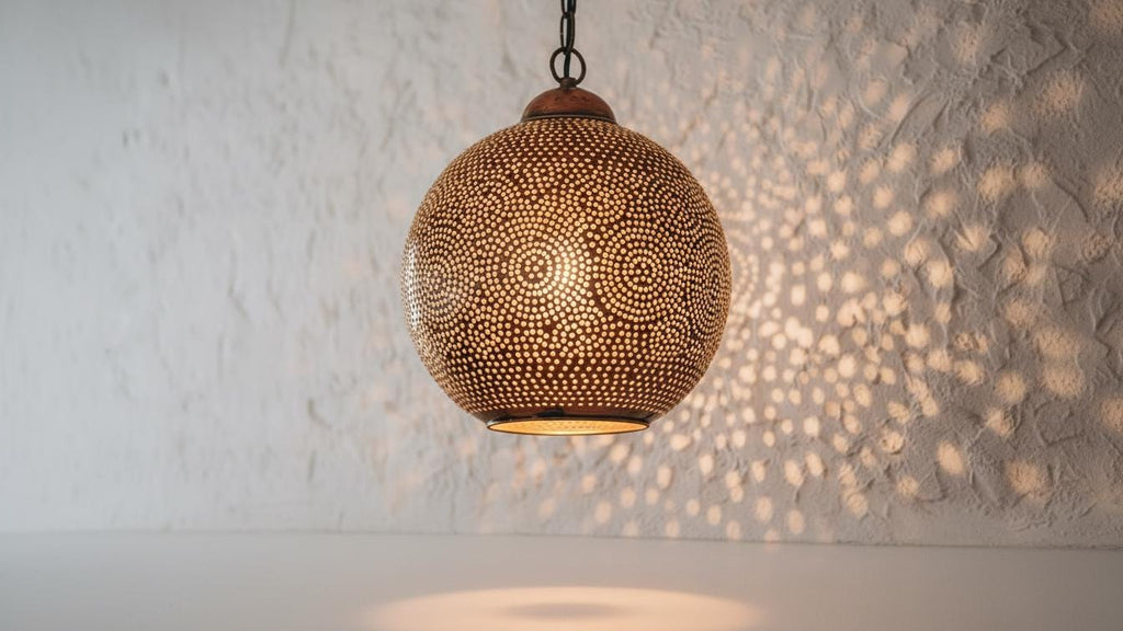 Handcrafted Moroccan brass pendant light , Handmade Hanging Lamp , Pendant Brass Light , Pendant Lighting ,Moroccan Light Fixtures