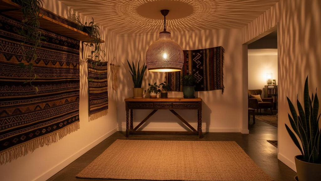 Moroccan Brass Pendant Light, Home Decor Lighting