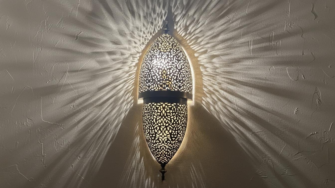 Moroccan Wall Brass Light, Moroccan Lamp,Brass Sconce Light Brass,Traditional Lighting Wall Lights in Home Decor,Art Decor Light Wall Sconce