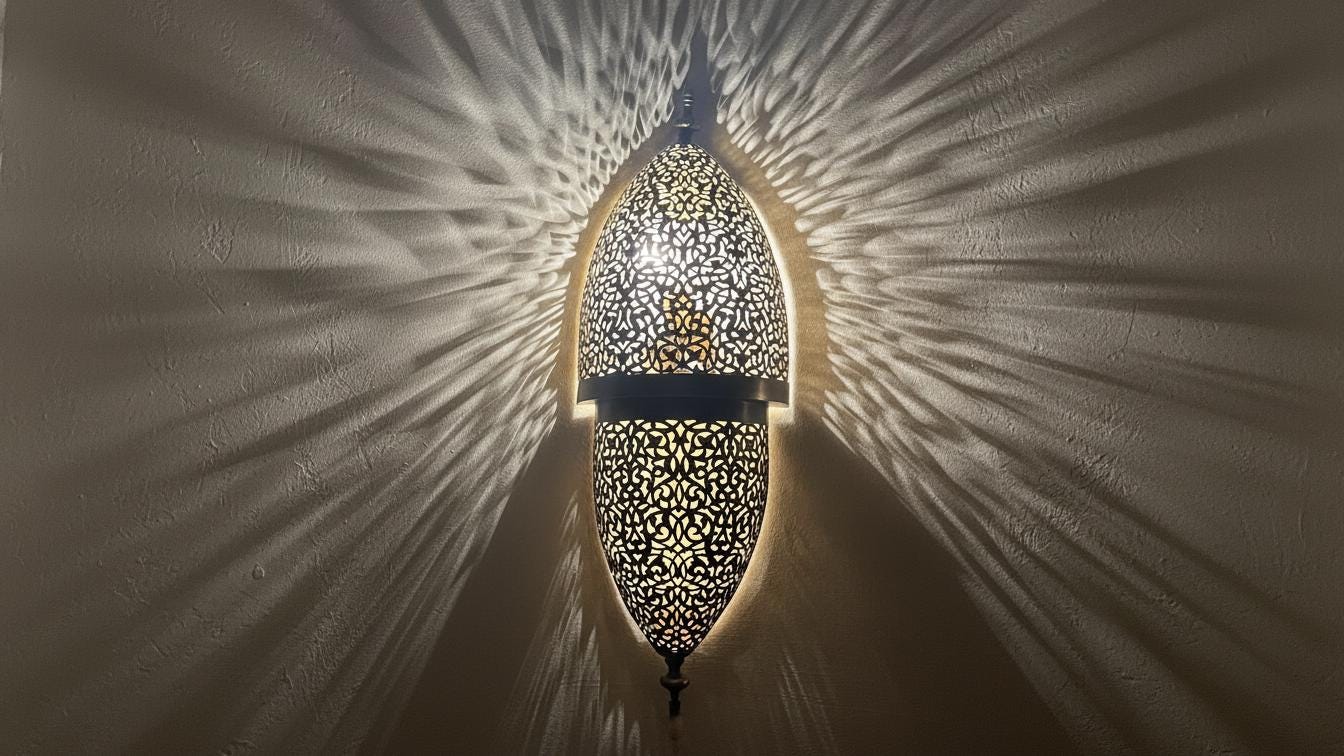 Moroccan Wall Brass Light, Moroccan Lamp,Brass Sconce Light Brass,Traditional Lighting Wall Lights in Home Decor,Art Decor Light Wall Sconce