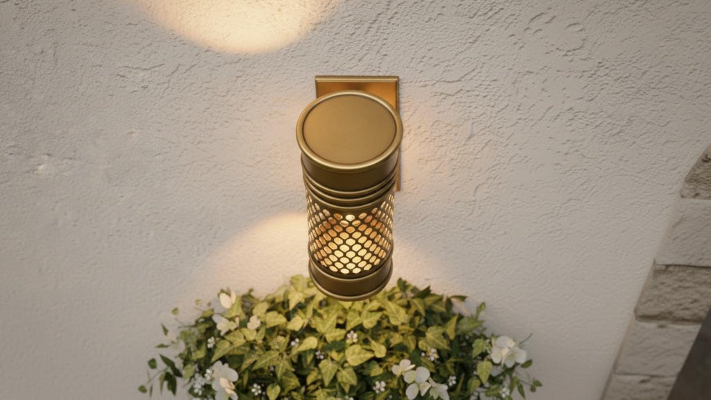 Handmade Brass Wall Sconce, Moroccan Boho Lighting