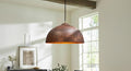Handmade Hammered Copper Pendant Light - Rustic Copper Dome Pendant Light - Moroccan Boho Farmhouse Lamp - Rustic Chandelier Dining Room