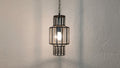 Handmade Glass Brass Hanging Lamp, Moroccan Lantern Ceiling Light, Boho Pendant Lighting Fixture , Boho Brass Ceiling Lamp