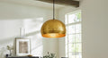 Handmade Copper Pendant Light – Hammered Moroccan Boho Lighting