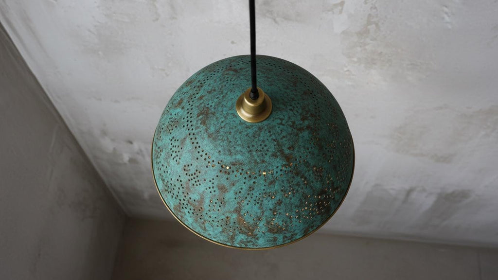 Ceiling Dome Light Fixtures, Dining Room Light Fixture,Handcrafted Copper Pendant Light,  Copper Dome Light fixture, Rustic Chandelier