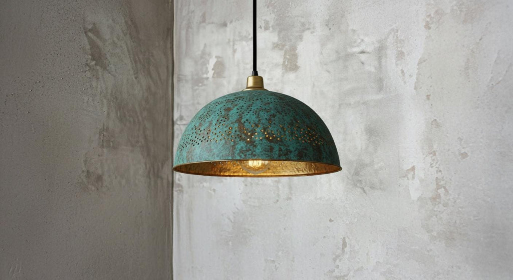Ceiling Dome Light Fixtures, Dining Room Light Fixture,Handcrafted Copper Pendant Light,  Copper Dome Light fixture, Rustic Chandelier