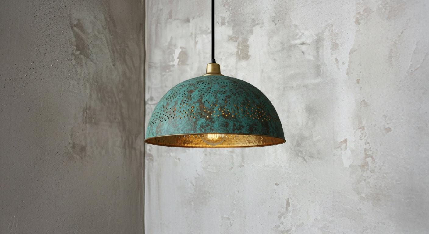 Ceiling Dome Light Fixtures, Dining Room Light Fixture,Handcrafted Copper Pendant Light,  Copper Dome Light fixture, Rustic Chandelier