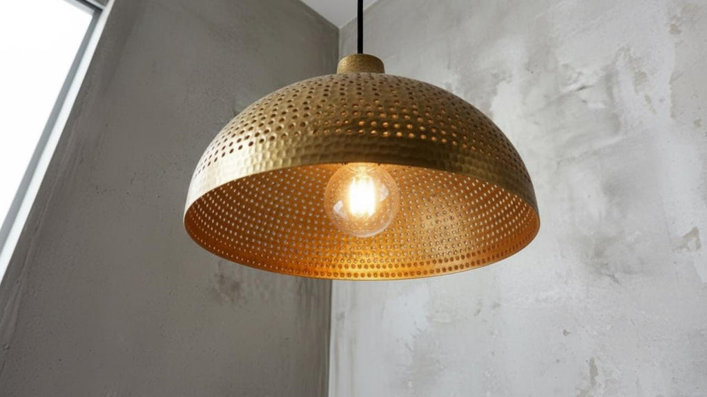Pendant light Handcrafted Copper Pendant Lights For Kitchen Island – Copper Dome Ceiling Light – Dining Room Light Fixture –Solid Brass
