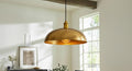 Hammered Copper Dome Pendant Light, Moroccan Style