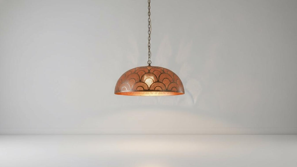 Moroccan Brass Pendant Light, Handcrafted Perforated Hanging Lamp,Ceiling Light,Hanging Lamp ,Lampshades Lighting New Home Decor Lighting ,
