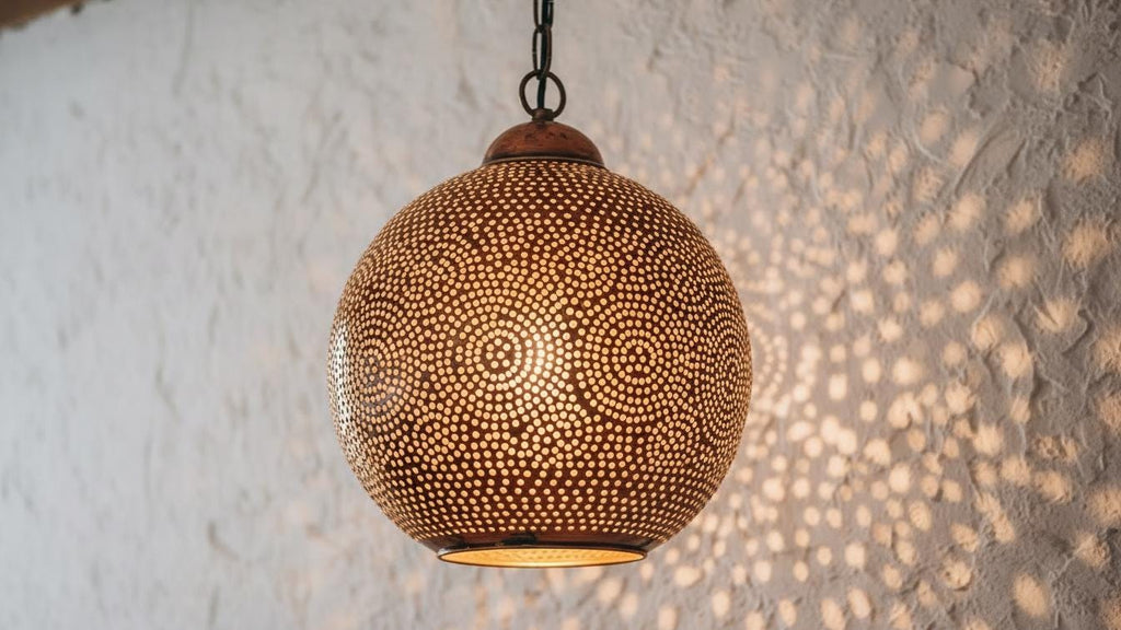 Handcrafted Moroccan brass pendant light , Handmade Hanging Lamp , Pendant Brass Light , Pendant Lighting ,Moroccan Light Fixtures