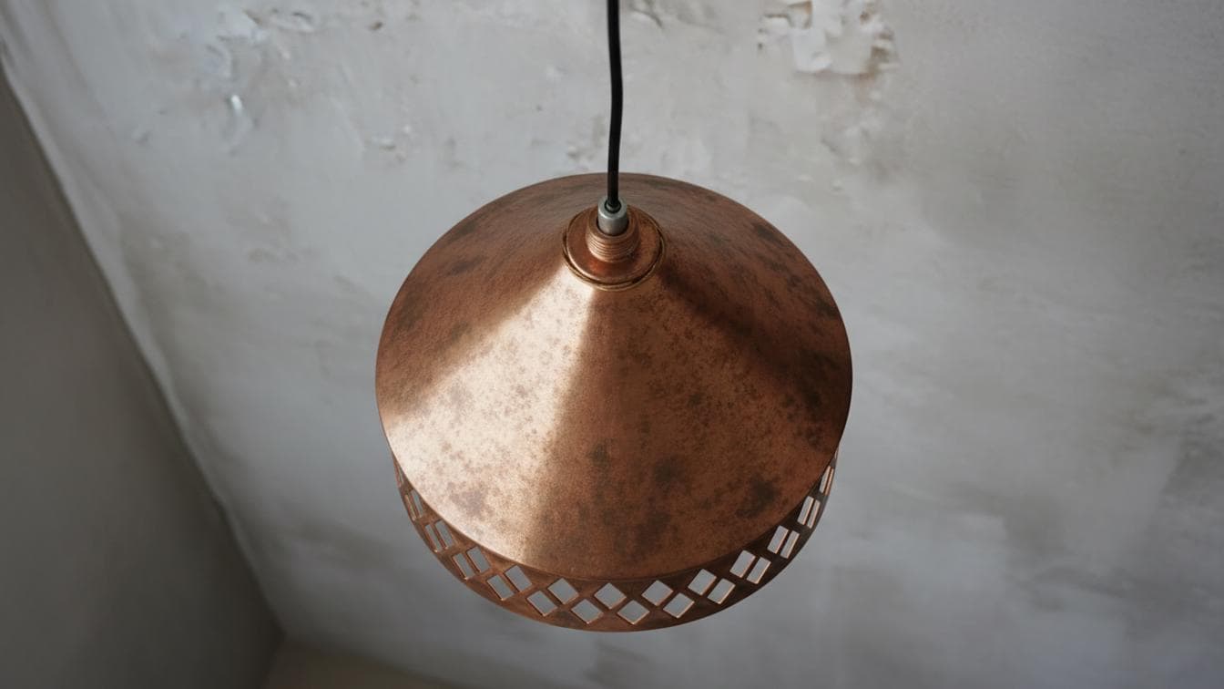 Hammered brass dome ceiling light for kitchen island, modern mid century style ,Moroccan Boho Lighting , Brass Oxide Ceiling Lamp