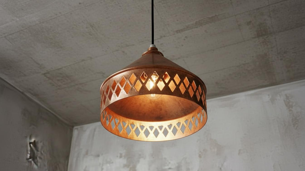 Hammered brass dome ceiling light for kitchen island, modern mid century style ,Moroccan Boho Lighting , Brass Oxide Ceiling Lamp