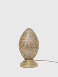 Handmade Moroccan Brass Table Lamp, Art Deco Night Light