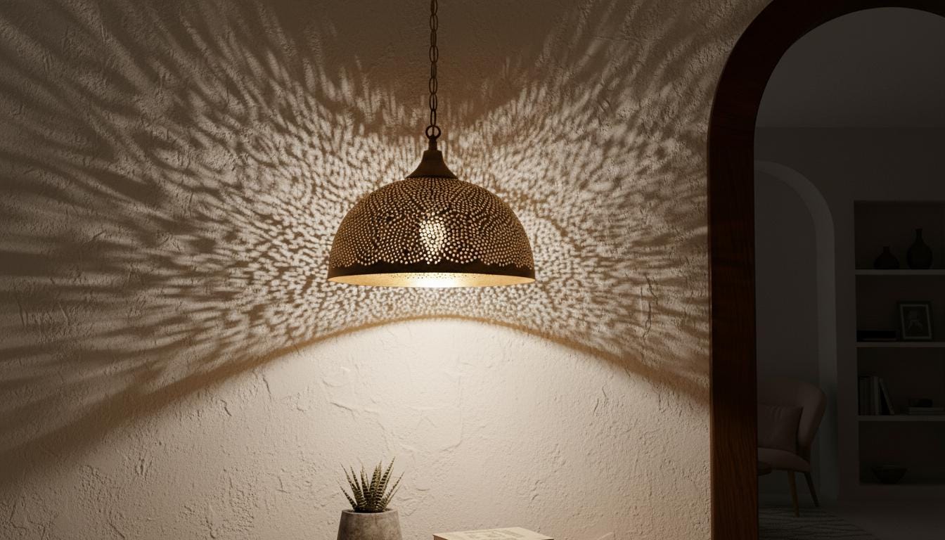 Handcrafted Moroccan brass pendant light , Handmade Hanging Lamp , Pendant Brass Light , Pendant Lighting ,Moroccan Light Fixtures