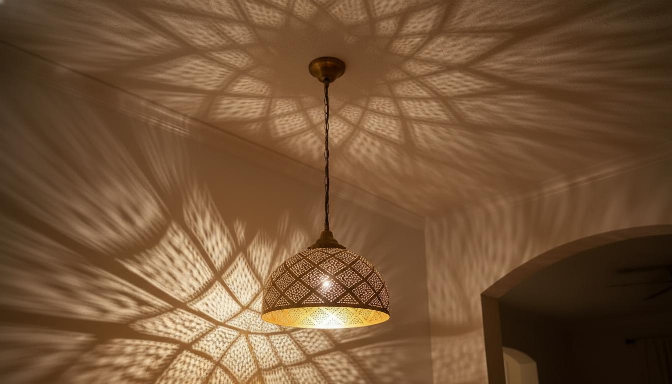 Moroccan brass pendant light , Handmade Hanging Lamp , Pendant Brass Light , Pendant Lighting ,Moroccan Light Fixtures