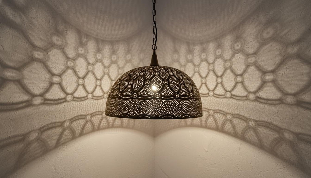 Simple Moroccan Brass Pendant Lamp – Handmade Hanging Light Fixture, Minimal Pendant Lighting ,Pendant Lighting ,Moroccan Light Fixtures