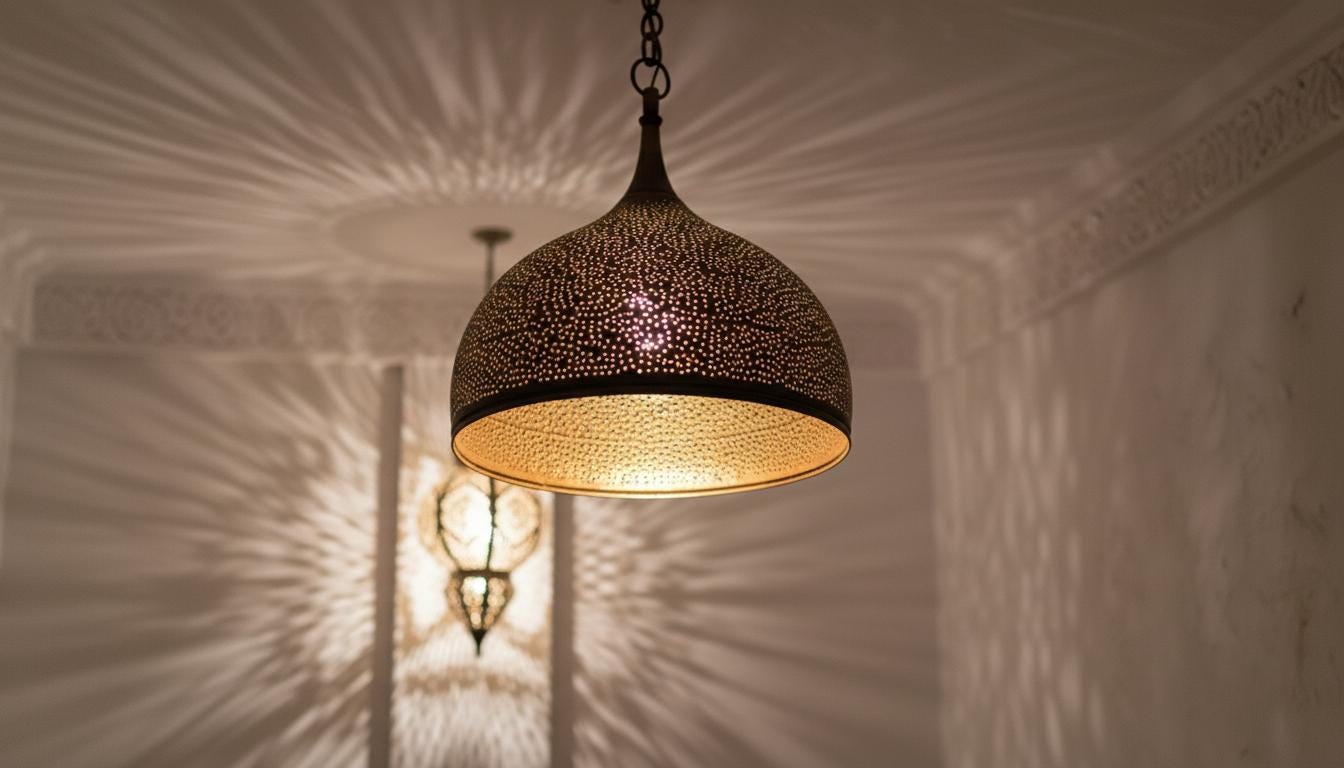 Handcrafted Moroccan brass pendant light , Handmade Hanging Lamp , Pendant Brass Light , Pendant Lighting ,Moroccan Light Fixtures
