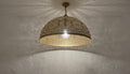 Moroccan Brass Pendant Light,Handcrafted Perforated Hanging Lamp,Handmade Hanging Light Fixture, Minimal Pendant Lighting ,Boho Ceiling Lamp