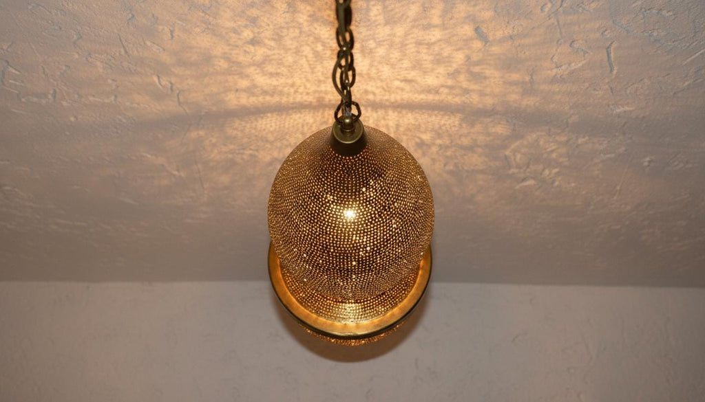 Moroccan Brass Pendant Light, Hanging Ceiling Lamp, Home Decor