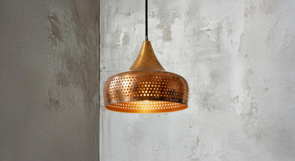 Copper Dome Pendant Light, Handmade Copper Ceiling Lamp, Aged Copper Pendant Lamp, Rustic Farmhouse Kitchen Island Lighting ,Dome Ceiling