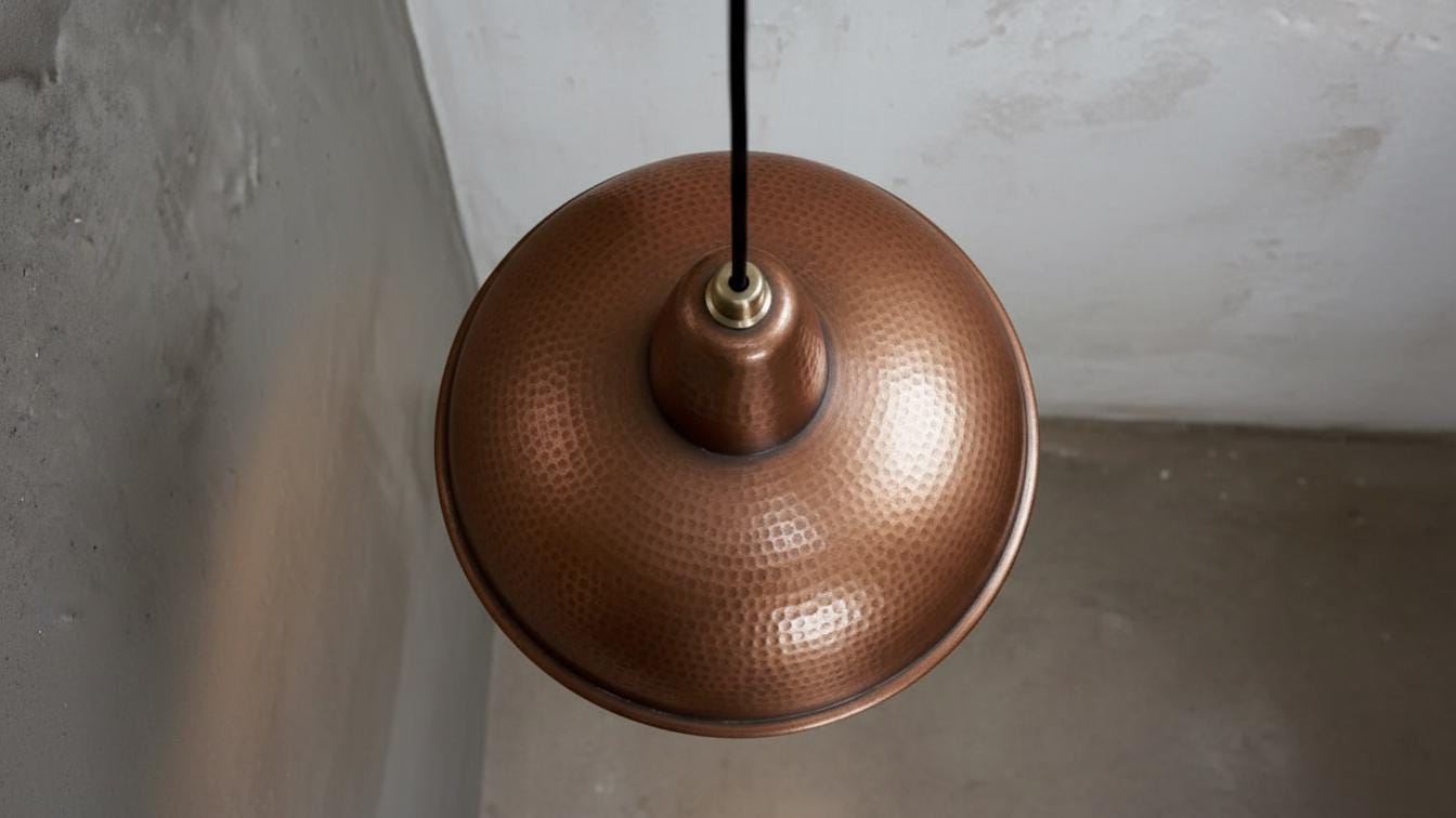Handmade Copper Dome Pendant Light, Moroccan Perforated Ceiling Lamp ,  Modern Copper Dome Pendant Lamp ,Handmade Rustic Chandelier