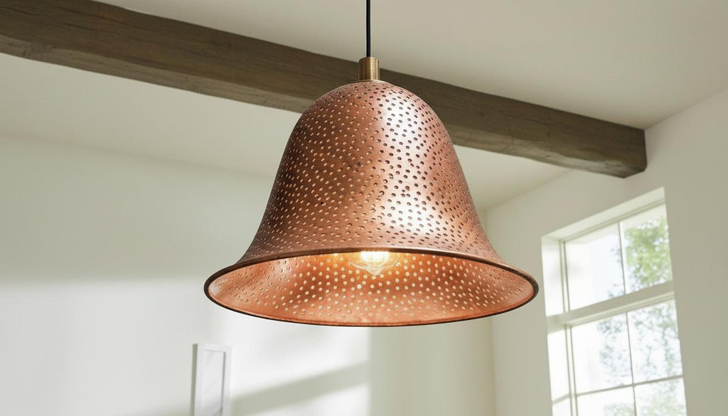 Handcrafted Hammered Copper Pendant Copper Pendant Light ,Modern Copper Dome Pendant Lamp, Copper Hanging Lamp,Boho Light,Dome Lamp